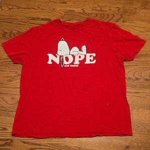Peanuts Red Snoopy 'Nope' Kids T-Shirt